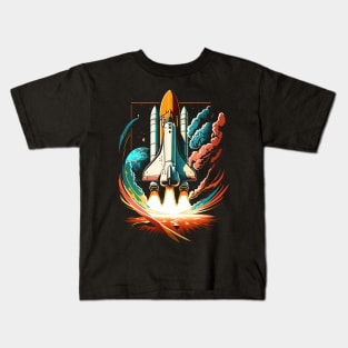 NASA Space Shuttle Launch Kids T-Shirt